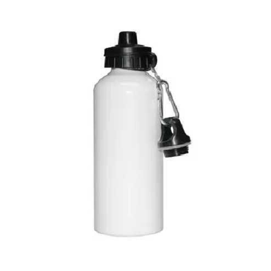 600ml Aluminium Water Bottle with two tops (White) - JP DIGITAL EPSON ECUADOR