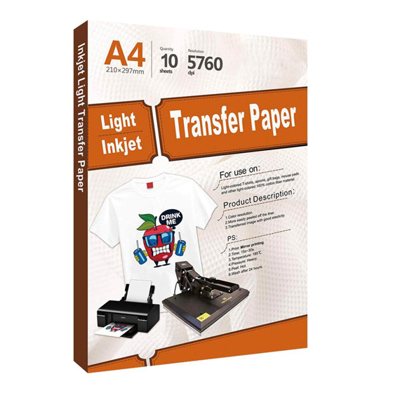 PAPEL TRANSFER JP. HOJA CLAROS A4 - JP DIGITAL EPSON ECUADOR