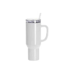 TERMO DE ACERO INOXIDABLE BLANCO 40 OZ (1200 ML) CON TAPA Y PAJILLA - JP DIGITAL EPSON ECUADOR