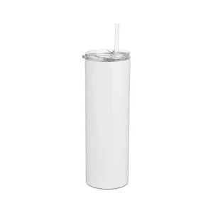 TERMO DE ACERO INOXIDABLE BLANCO 20 OZ (600 ML) CON SORBETE Y TAPA HERMÉTICA - JP DIGITAL EPSON ECUADOR