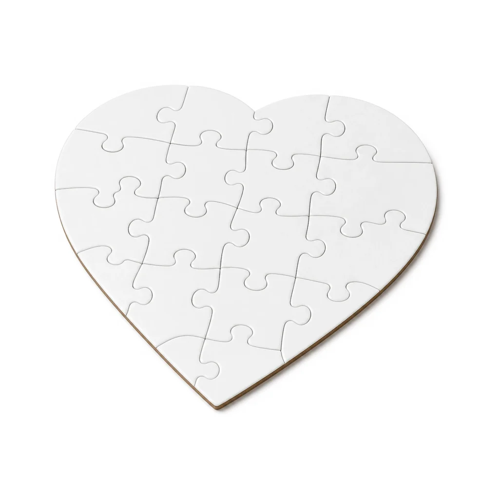 ROMPECABEZAS EN FORMA DE CORAZÓN PARA SUBLIMACIÓN - JP DIGITAL EPSON ECUADOR