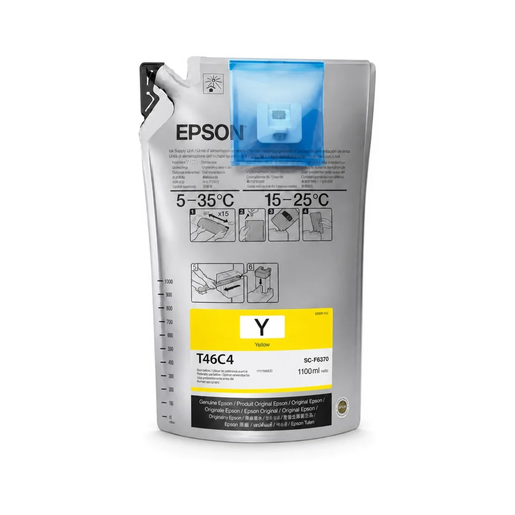 TINTA YELLOW EPSON 1100 ML - F6370/F9470/F9470H - JP DIGITAL EPSON ECUADOR