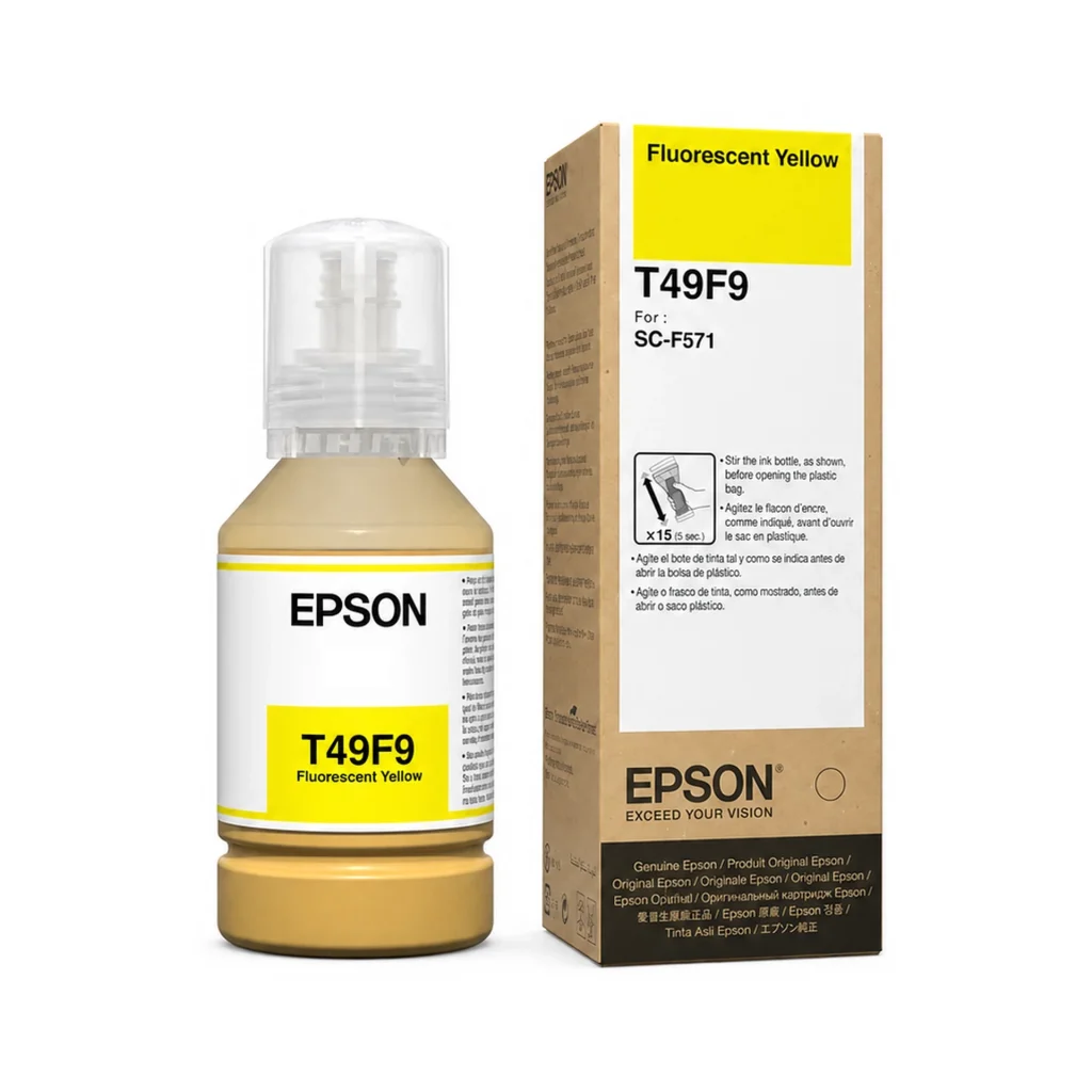 TINTA FLUOR YELLOW EPSON 140ML F571 - JP DIGITAL EPSON ECUADOR