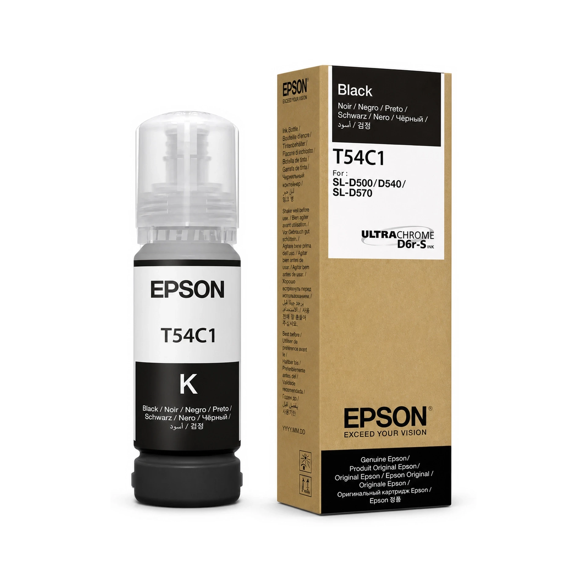 BOTELLA DE TINTA BLACK EPSON ULTRACHROME D6R-S T54C 70 ML - JP DIGITAL EPSON ECUADOR