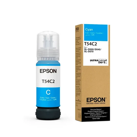 BOTELLA DE TINTA CYAN EPSON ULTRACHROME D6R-S T54C 70 ML - JP DIGITAL EPSON ECUADOR
