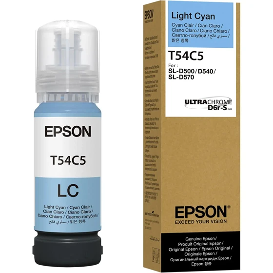 BOTELLA DE TINTA LIGHT CYAN EPSON ULTRACHROME D6R-S T54C 70 ML - JP DIGITAL EPSON ECUADOR
