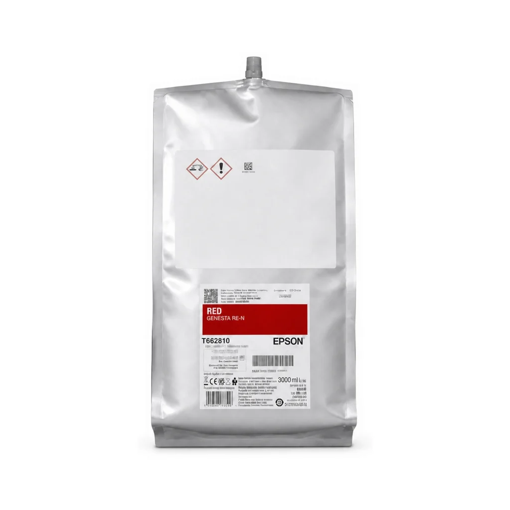 TINTA REACTIVO EPSON BOLSA RED 3 LTR - JP DIGITAL EPSON ECUADOR