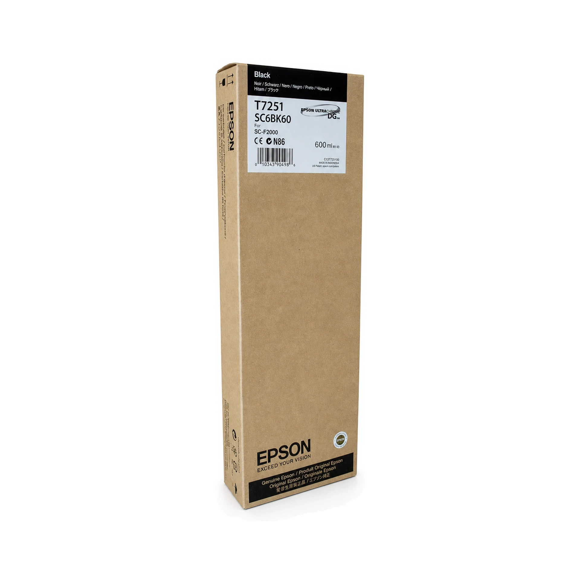 TINTA DTG BLACK MATE EPSON 600ML-F2100 - JP DIGITAL EPSON ECUADOR